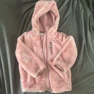 Pink fleece dkny jacket 2t